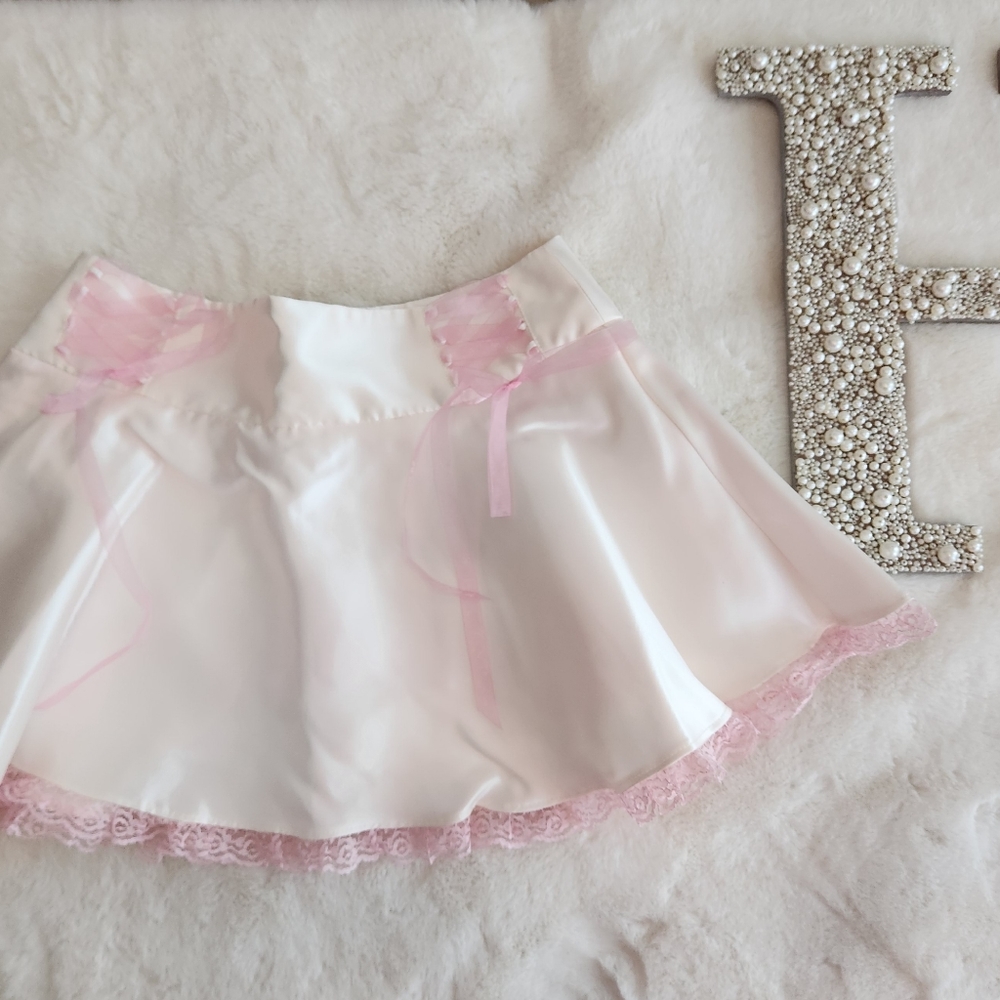 MINI SKIRT IVORY LOVE